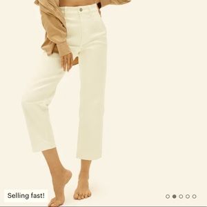 Everlane The Straight-Leg Crop - Sandstone